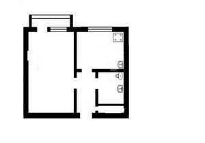 1-к квартира, вторичка, 28м2, 6/10 этаж