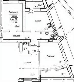 3-к квартира, вторичка, 100м2, 10/17 этаж
