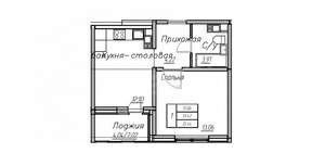 1-к квартира, вторичка, 35м2, 7/9 этаж