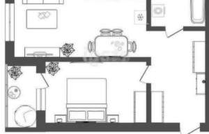 1-к квартира, вторичка, 58м2, 17/17 этаж