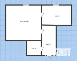 2-к квартира, вторичка, 42м2, 1/5 этаж
