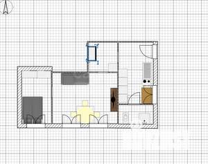 2-к квартира, вторичка, 34м2, 2/2 этаж