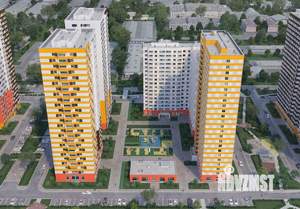 2-к квартира, строящийся дом, 60м2, 23/25 этаж