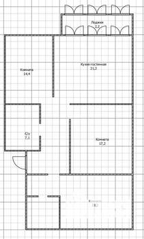 3-к квартира, вторичка, 97м2, 3/17 этаж