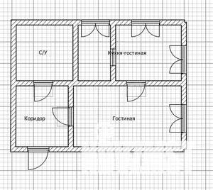 2-к квартира, вторичка, 37м2, 1/2 этаж