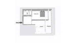 1-к квартира, вторичка, 50м2, 8/12 этаж