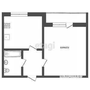 1-к квартира, вторичка, 32м2, 5/5 этаж