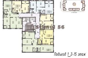 2-к квартира, вторичка, 61м2, 8/17 этаж