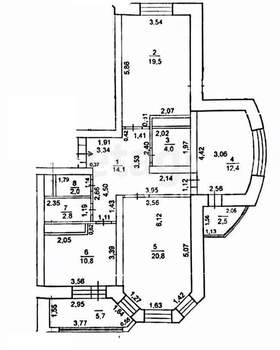 3-к квартира, вторичка, 86м2, 2/14 этаж