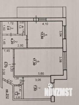 2-к квартира, вторичка, 52м2, 8/10 этаж