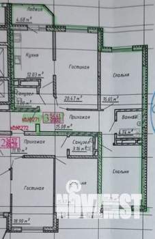 3-к квартира, вторичка, 92м2, 3/18 этаж