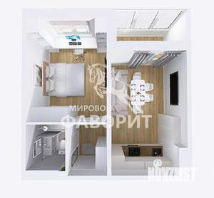 1-к квартира, вторичка, 41м2, 12/17 этаж