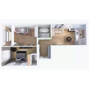 2-к квартира, вторичка, 72м2, 1/4 этаж