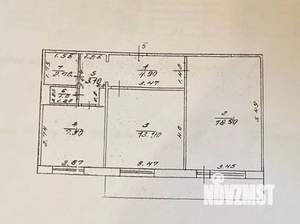 2-к квартира, вторичка, 52м2, 2/5 этаж