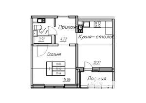 1-к квартира, вторичка, 35м2, 6/17 этаж