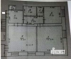 2-к квартира, вторичка, 59м2, 2/2 этаж