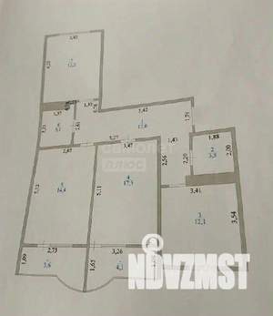 3-к квартира, вторичка, 80м2, 12/17 этаж