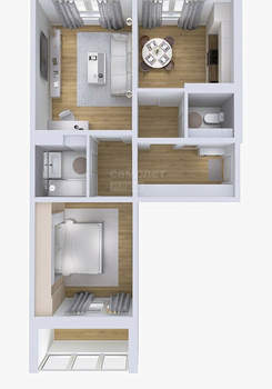 2-к квартира, вторичка, 62м2, 8/17 этаж