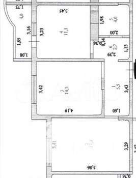 2-к квартира, вторичка, 55м2, 16/17 этаж