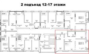 3-к квартира, вторичка, 109м2, 12/17 этаж
