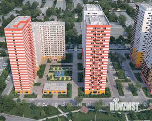 1-к квартира, строящийся дом, 44м2, 13/25 этаж