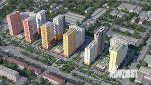 2-к квартира, строящийся дом, 62м2, 1/25 этаж