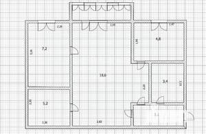 3-к квартира, вторичка, 41м2, 5/5 этаж