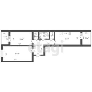 2-к квартира, вторичка, 65м2, 7/17 этаж