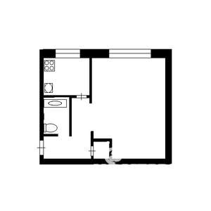 1-к квартира, вторичка, 33м2, 3/5 этаж