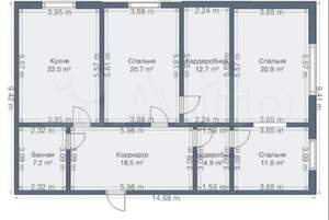 4-к квартира, вторичка, 142м2, 2/3 этаж