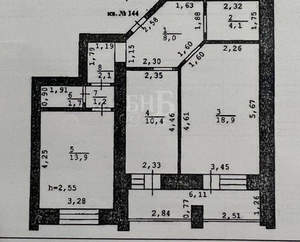 2-к квартира, вторичка, 64м2, 2/10 этаж