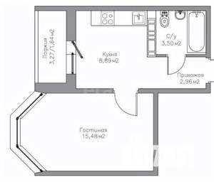 1-к квартира, вторичка, 32м2, 14/17 этаж