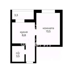 1-к квартира, вторичка, 29м2, 15/17 этаж