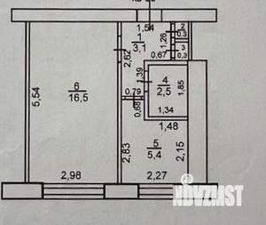 1-к квартира, вторичка, 28м2, 3/5 этаж