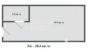 Студия квартира, вторичка, 18м2, 3/4 этаж
