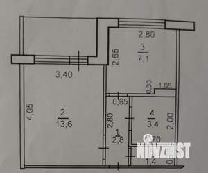 1-к квартира, вторичка, 28м2, 6/10 этаж