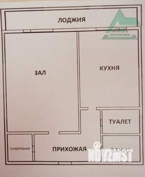1-к квартира, вторичка, 46м2, 5/6 этаж