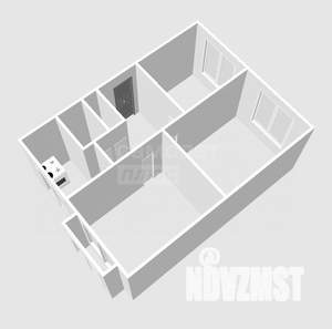 3-к квартира, вторичка, 61м2, 5/5 этаж