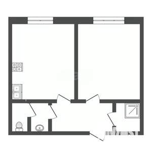 1-к квартира, вторичка, 37м2, 7/9 этаж