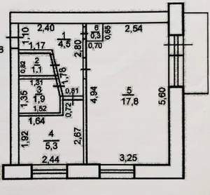 1-к квартира, вторичка, 31м2, 4/5 этаж