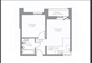 1-к квартира, вторичка, 37м2, 7/17 этаж