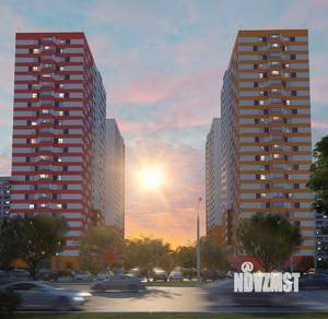 2-к квартира, строящийся дом, 57м2, 22/25 этаж