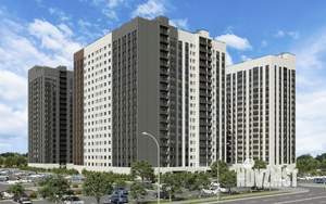 1-к квартира, строящийся дом, 35м2, 9/18 этаж