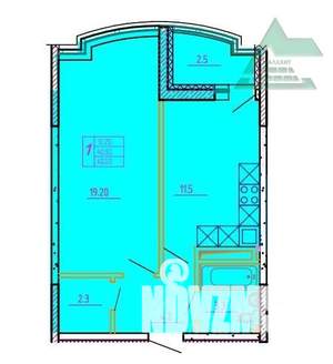 1-к квартира, вторичка, 44м2, 5/10 этаж