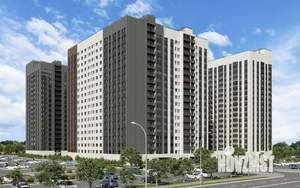 1-к квартира, строящийся дом, 41м2, 16/18 этаж