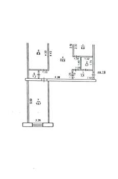 3-к квартира, вторичка, 55м2, 5/5 этаж