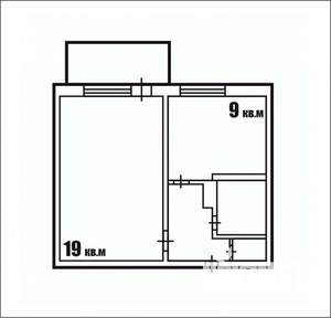 1-к квартира, вторичка, 37м2, 9/10 этаж