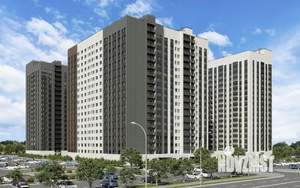 2-к квартира, строящийся дом, 55м2, 17/18 этаж