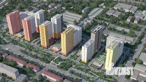 2-к квартира, строящийся дом, 62м2, 8/25 этаж