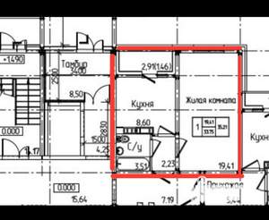 1-к квартира, вторичка, 33м2, 5/11 этаж